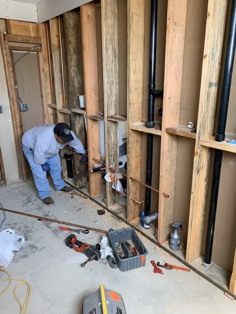 Commercial rough-in plumbing for Water Heater Replacement in Lower Roseville